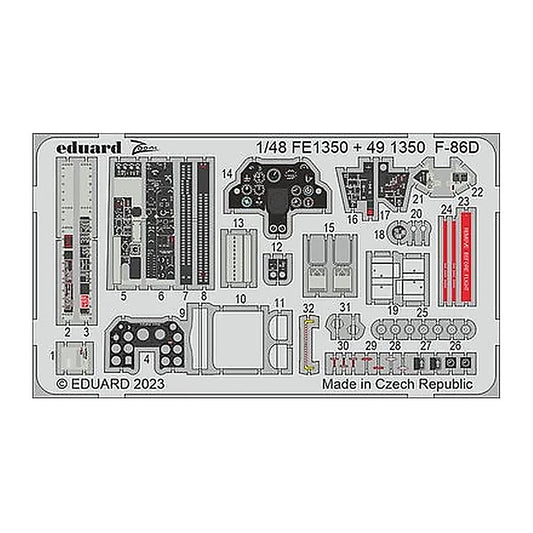 eduard fe1350 1 48 f 86d revell