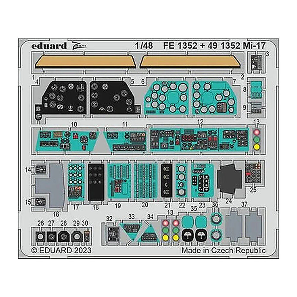 eduard fe1352 1 48 mi 17 for amk photo etch detail set