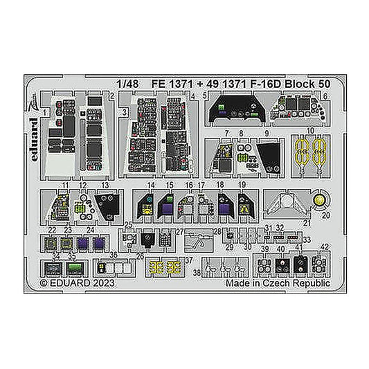 eduard fe1371 1 48 f 16d block 50 kinetic