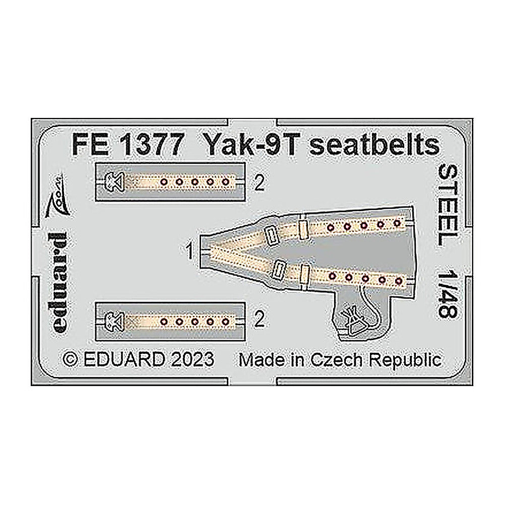 eduard fe1377 1 48 yak 9t seatbelts steel