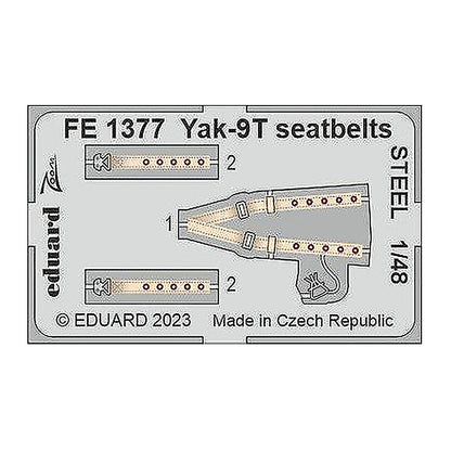 eduard fe1377 1 48 yak 9t seatbelts steel