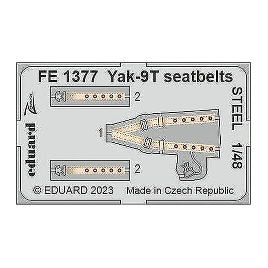 eduard fe1377 1 48 yak 9t seatbelts steel