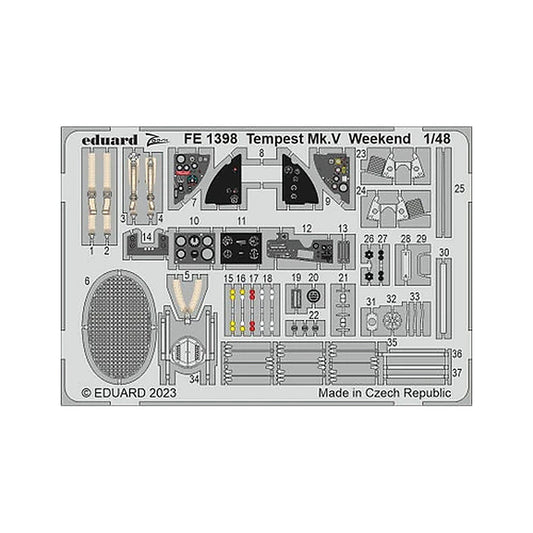 eduard fe1398 1 48 tempest mk v weekend