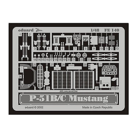 eduard fe140 1 48 p 51b c mustang photo etch interior detail set