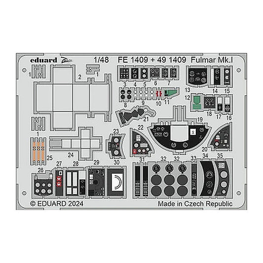 eduard fe1409 1 48 fulmar mk i fe1409 zoom set zoom photo etch set