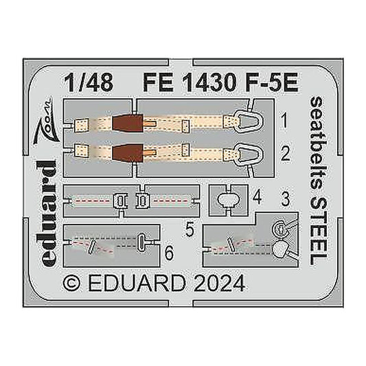 eduard fe1430 1 48 f 5e seatbelts steel for afv club eduard