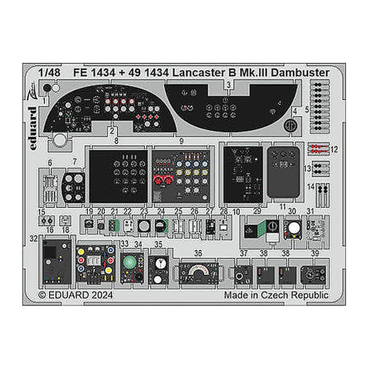 eduard fe1434 1 48 lancaster b mk iii dambuster 1 48