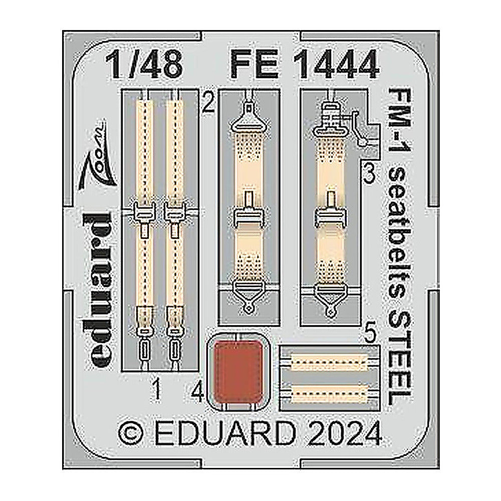 eduard fe1444 1 48 fm 1 seatbelts steel 1 48