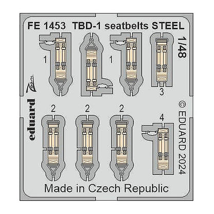 eduard fe1453 1 48 tbd 1 devastator seatbelts steel zoom set