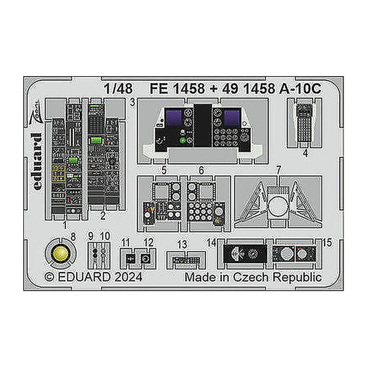 eduard fe1458 1 48 a 10c zoom set for great wall hobby