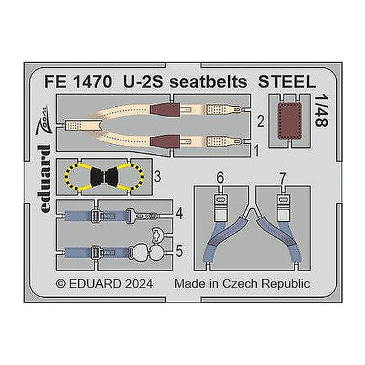 eduard fe1470 1 48 u 2s seatbelts steel zoom setfor hobby boss