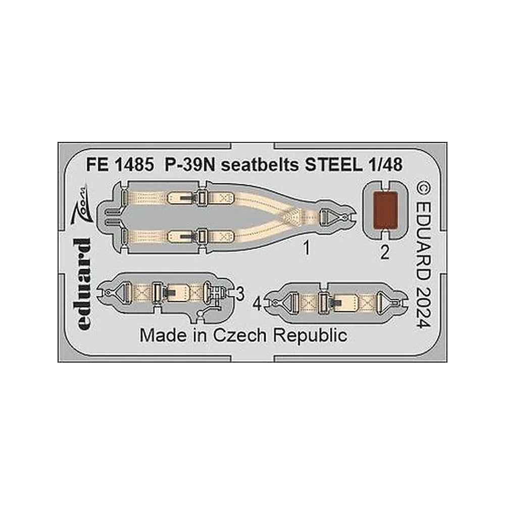 eduard fe1485 1 48 p 39n seatbelts steel zoom set for arma hobby