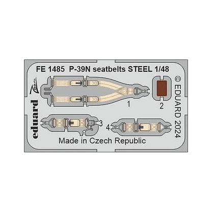 eduard fe1485 1 48 p 39n seatbelts steel zoom set for arma hobby