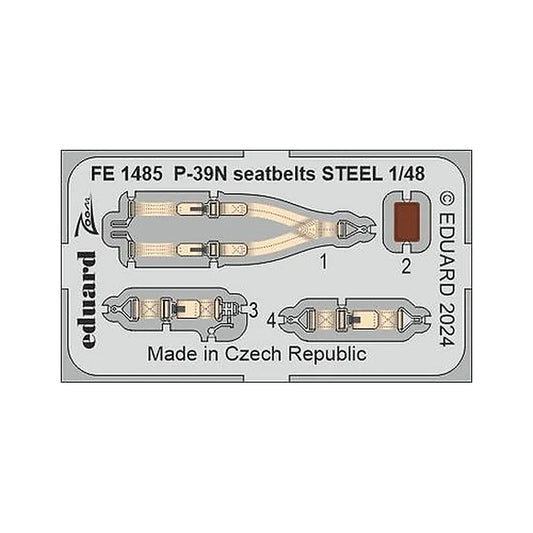 eduard fe1485 1 48 p 39n seatbelts steel zoom set for arma hobby