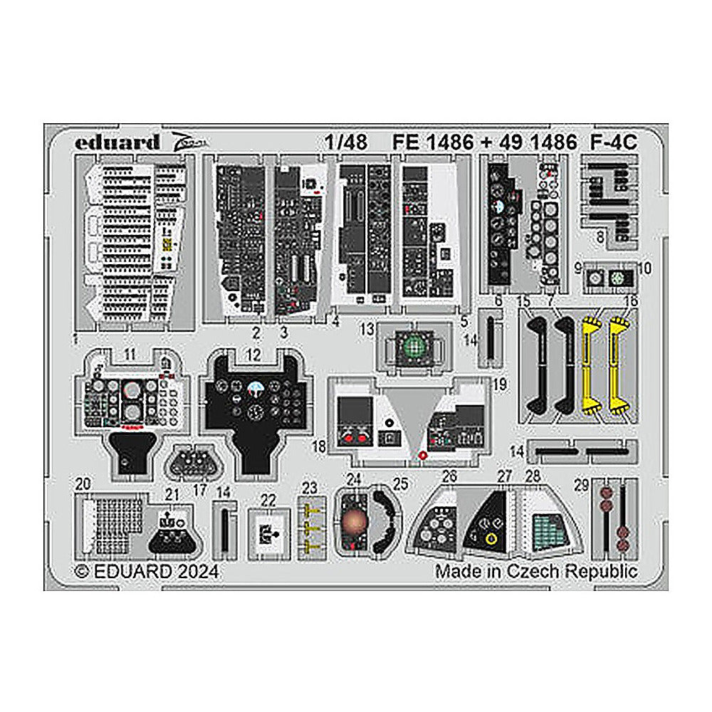 eduard fe1486 1 48 f 4c zoom set for hobby 2000 academy