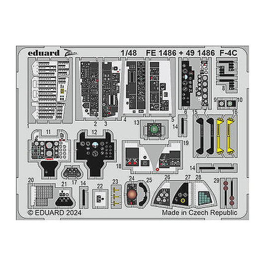 eduard fe1486 1 48 f 4c zoom set for hobby 2000 academy