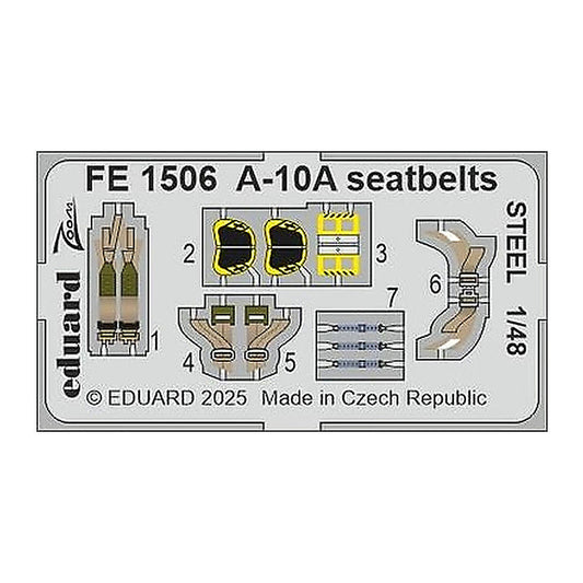 eduard fe1506 1 48 a 10a seatbelts steel zoom set for great wall hobby