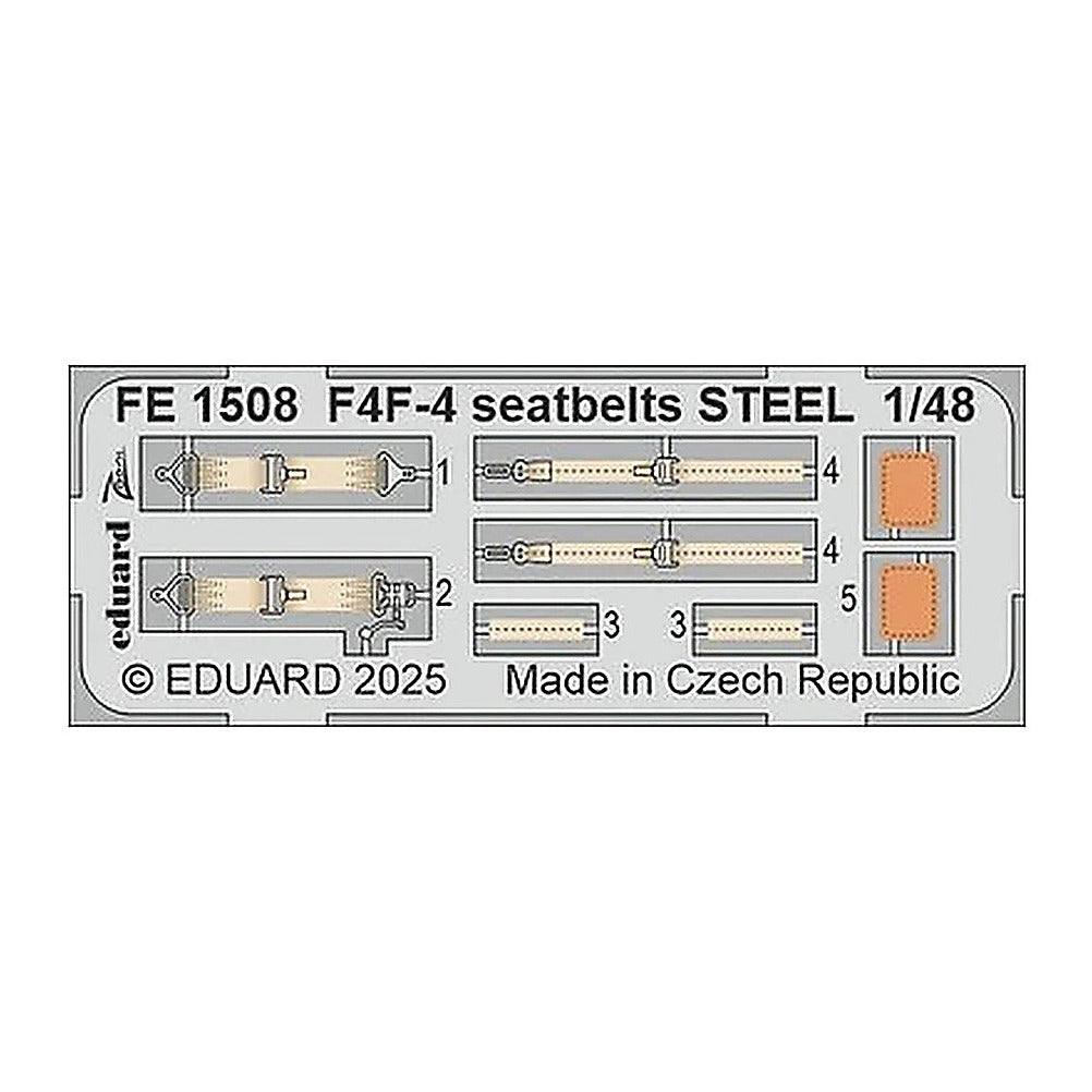 eduard fe1508 1 48 seatbelts steel zoom set for academy kit