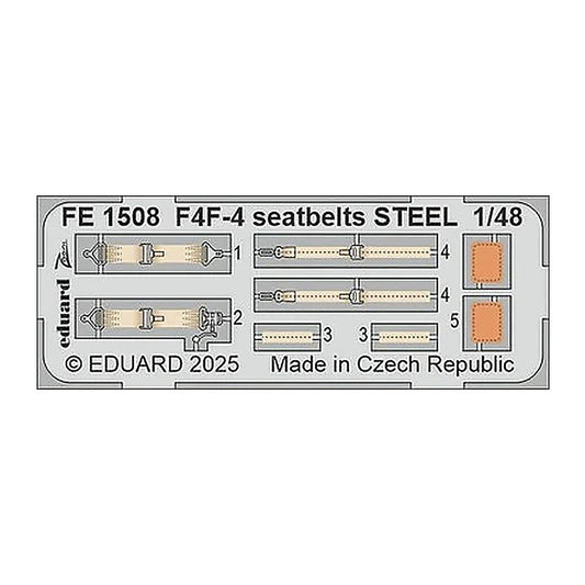 eduard fe1508 1 48 seatbelts steel zoom set for academy kit
