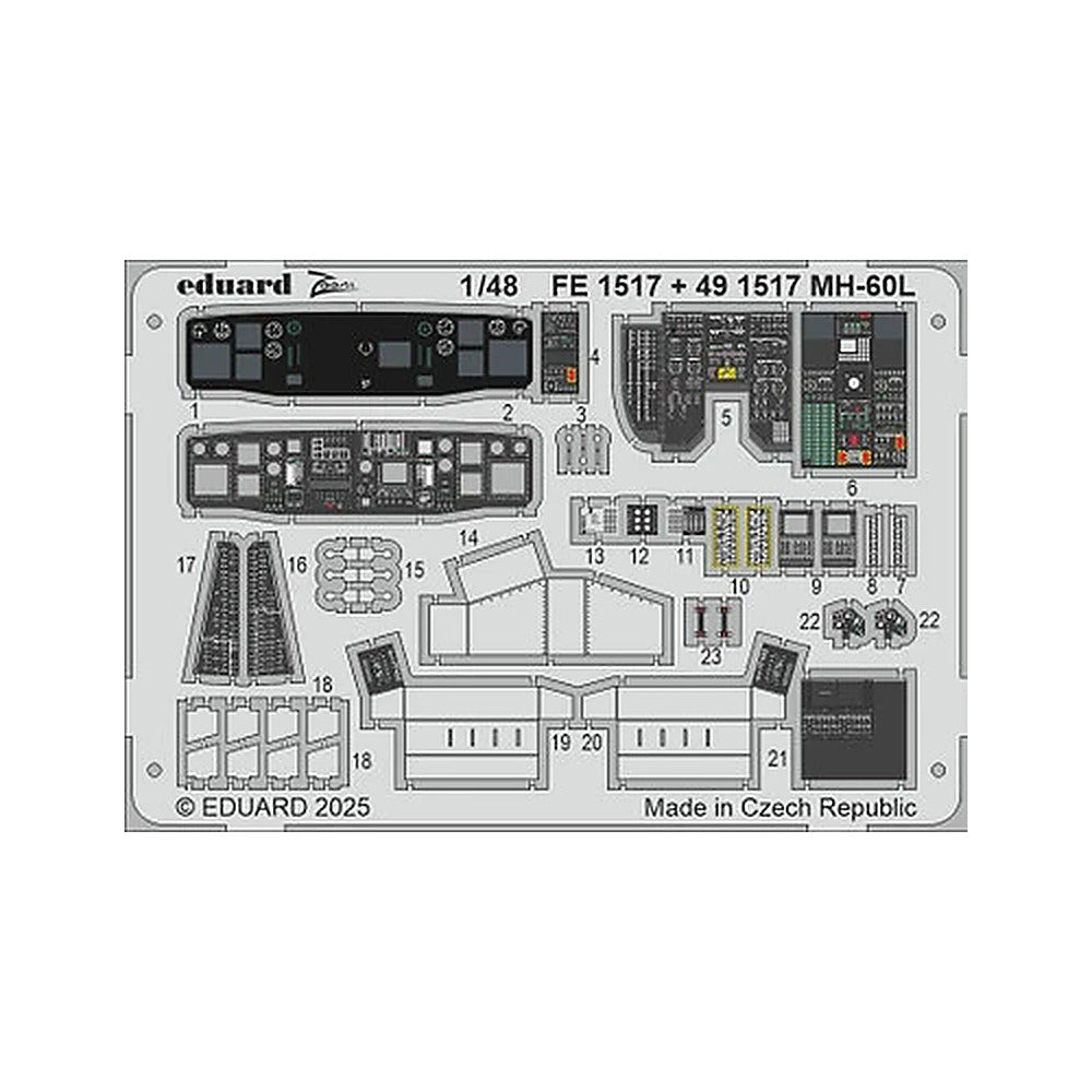 eduard fe1517 1 48 mh 60l zoom set for icm kit zoom photo etch set