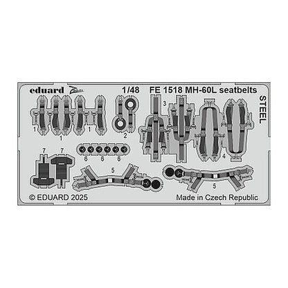 eduard fe1518 1 48 mh 60l seatbelts steel zoom set for icm kit