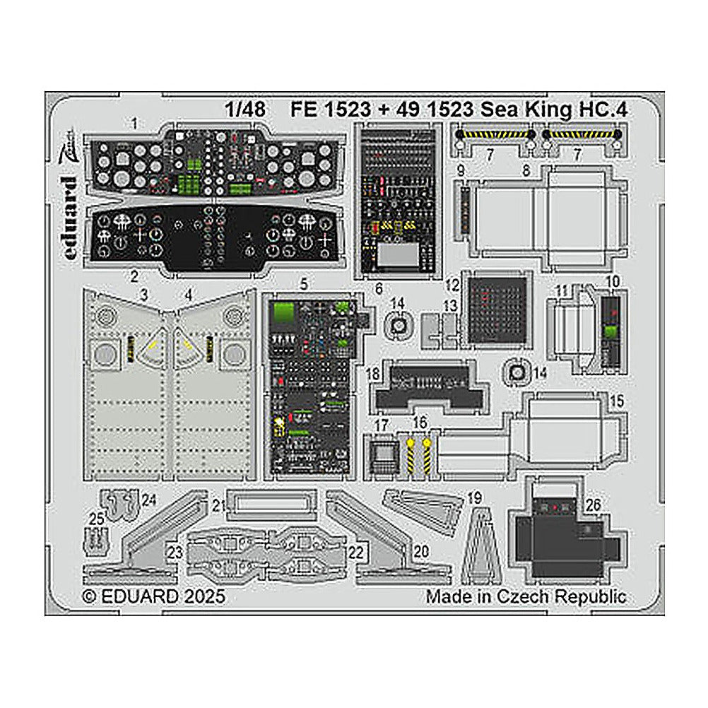 eduard fe1523 1 48 sea king hc 4 zoom set for airfix kit