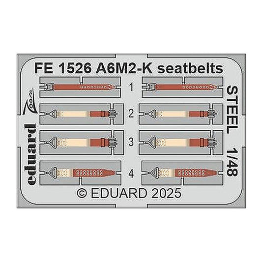 eduard fe1526 1 48 seatbelts steel zoom set for eduard kit