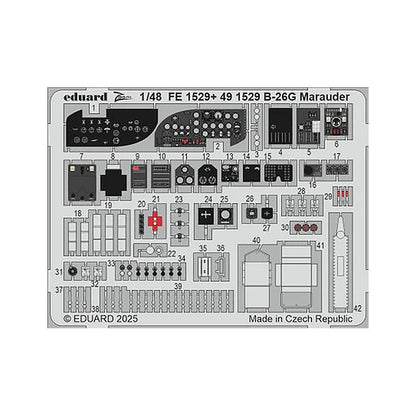eduard fe1529 1 48 b 26g marauder zoom set for icm kit