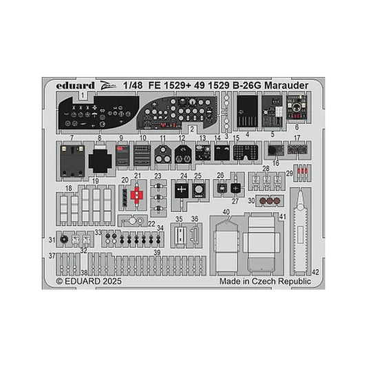 eduard fe1529 1 48 b 26g marauder zoom set for icm kit
