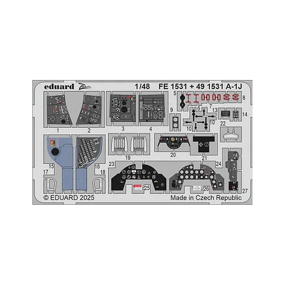eduard fe1531 1 48 a 1j zoom set zoom photo etch set