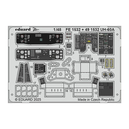 eduard fe1532 1 48 uh 60a zoom set zoom photo etch set