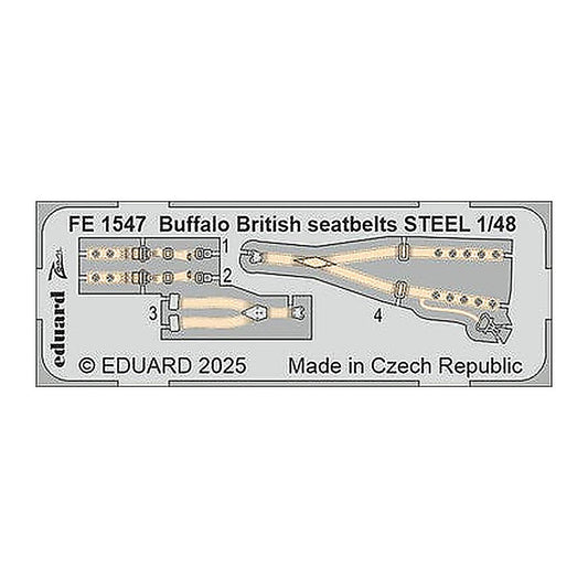eduard fe1547 1 48 buffalo british seatbelts steel