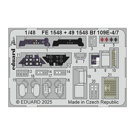 eduard fe1548 1 48 bf 109e 4 7 fe