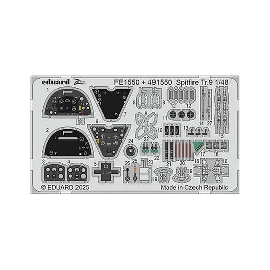 eduard fe1550 1 48 spitfire tr 9 fe