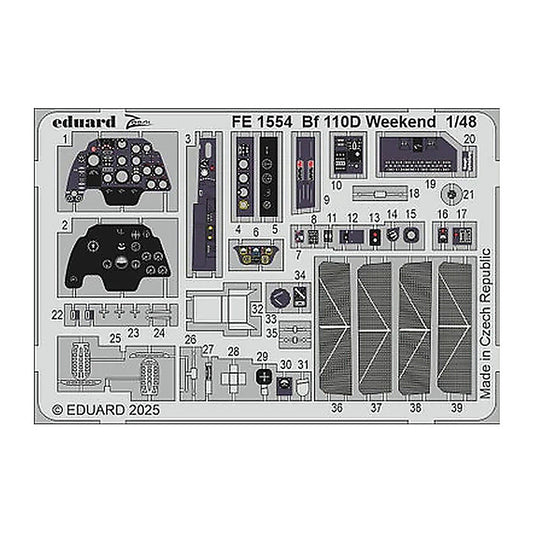 eduard fe1554 1 48 bf 110d weekend