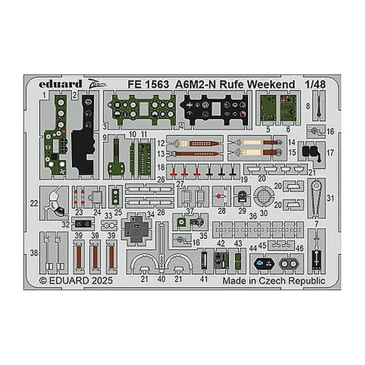 eduard fe1563 1 48 rufe weekend zoom set for eduard zoom photo etch
