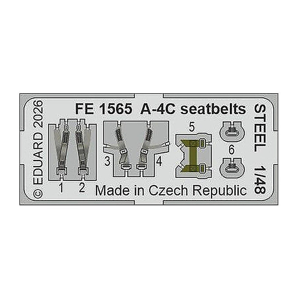 eduard fe1565 1 48 a 4c seatbelts steel zoom set for hobby boss