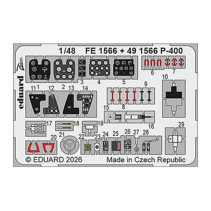 eduard fe1566 1 48 p 400 zoom set for arma hobby zoom photo etch set