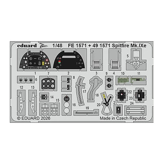 eduard fe1571 1 48 spitfire mk ixe zoom set for airfix