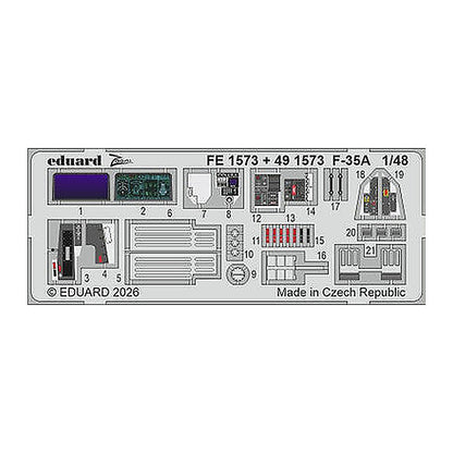 eduard fe1573 1 48 zoom set f 35a for italeri zoom photo etch set