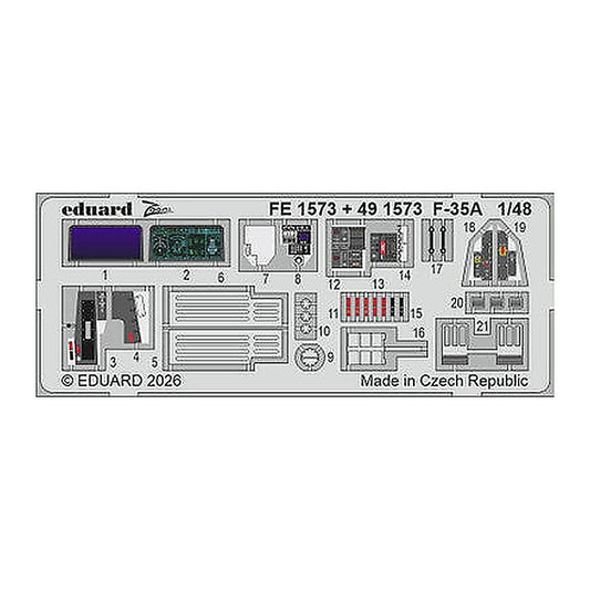 eduard fe1573 1 48 zoom set f 35a for italeri zoom photo etch set