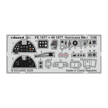 eduard fe1577 1 48 zoom set hurricane mk i for arma hobby