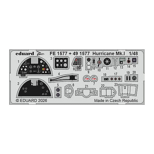 eduard fe1577 1 48 zoom set hurricane mk i for arma hobby