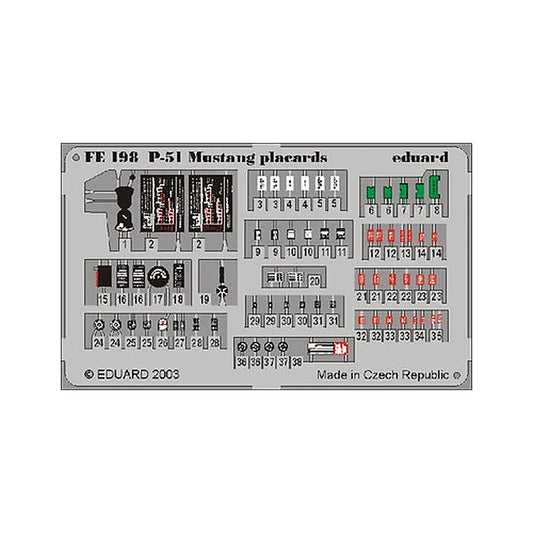 eduard fe198 1 48 p 51 placards