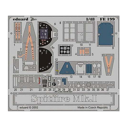 eduard fe199 1 48 spitfire mk i for tamiya