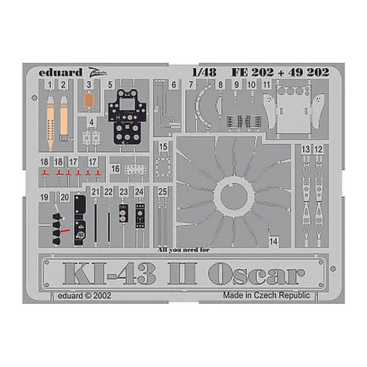 eduard fe202 1 48 ki 43 ii oscar for hasegawa