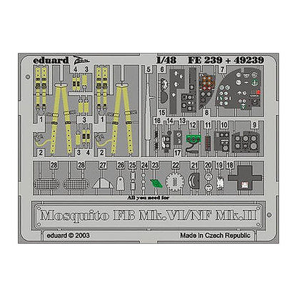eduard fe239 1 48 mosquito fb mk vi nf mk ii for tamiya