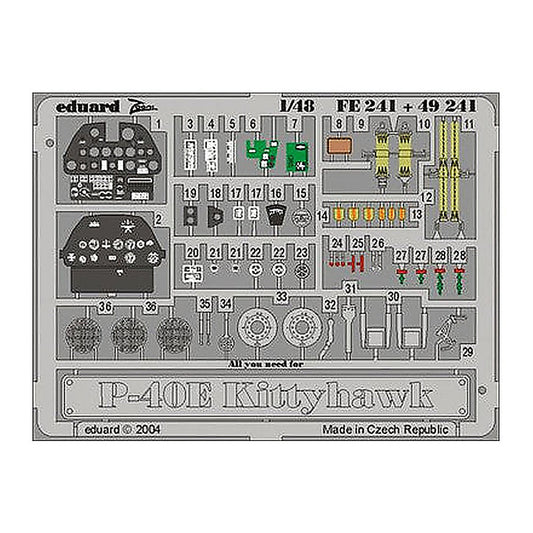 eduard fe241 1 48 p 40e for mmt tech amt