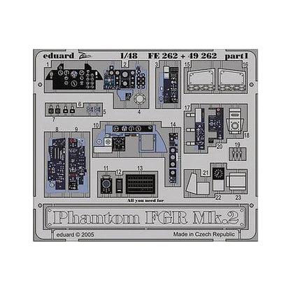 eduard fe262 1 48 phantom fgr mk 2 for hasegawa revell