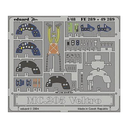 eduard fe289 1 48 mc 205 veltro for hasegawa